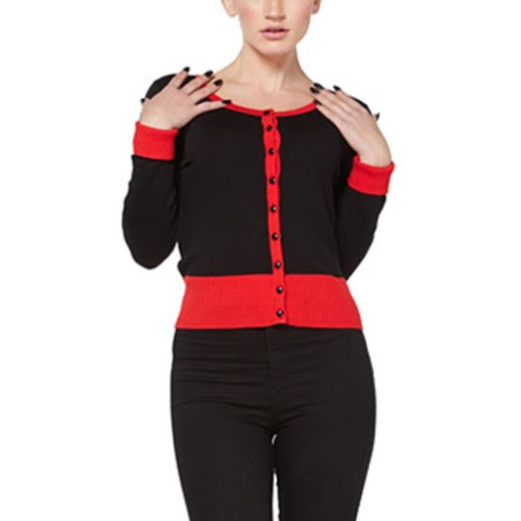 NEW Day of the Dead Sugar Skull Cardigan Sweater - Picture 3 of 5